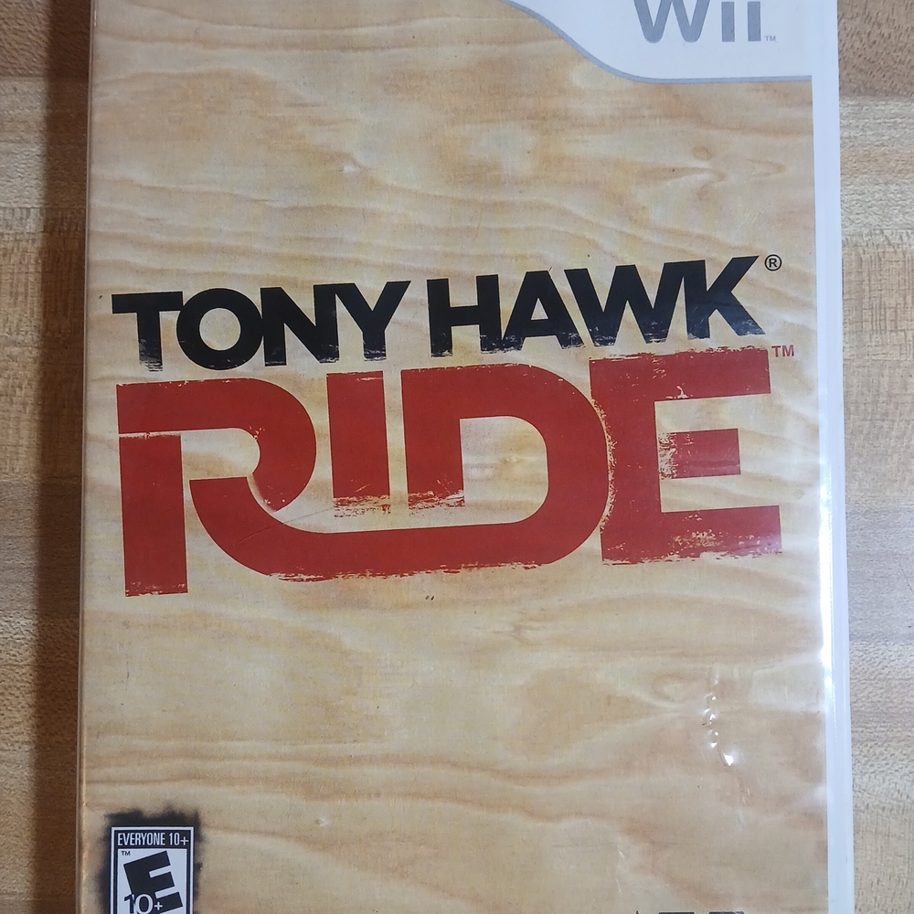 Tony Hawk Ride for Wii - Red and Tan Cover